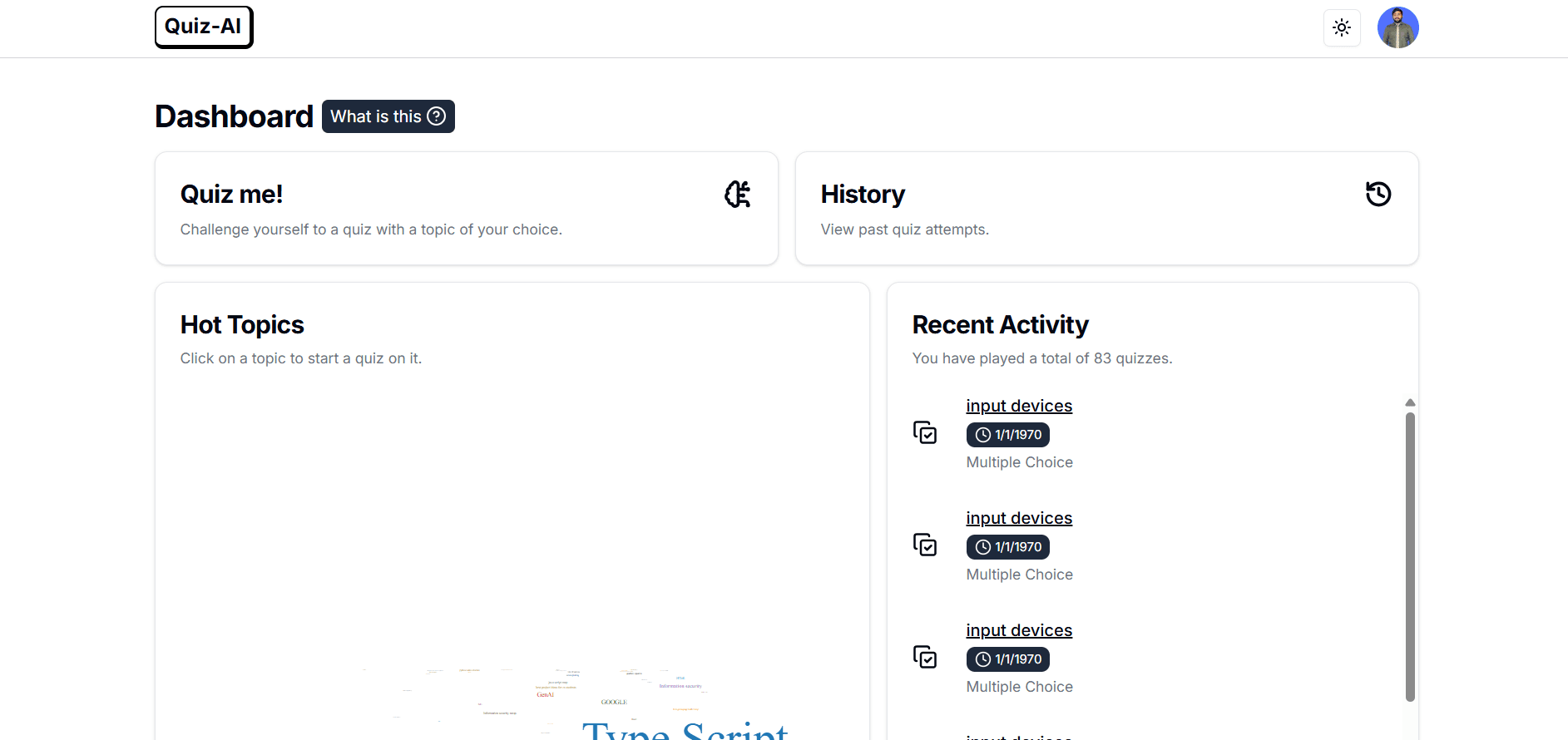 AI Quiz Platform