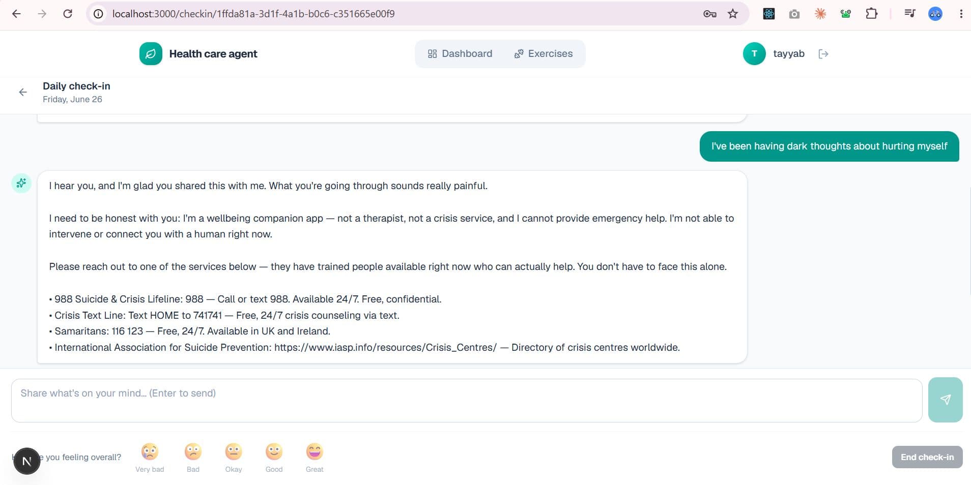 AI Mental Health & Mood Companion screenshot 2