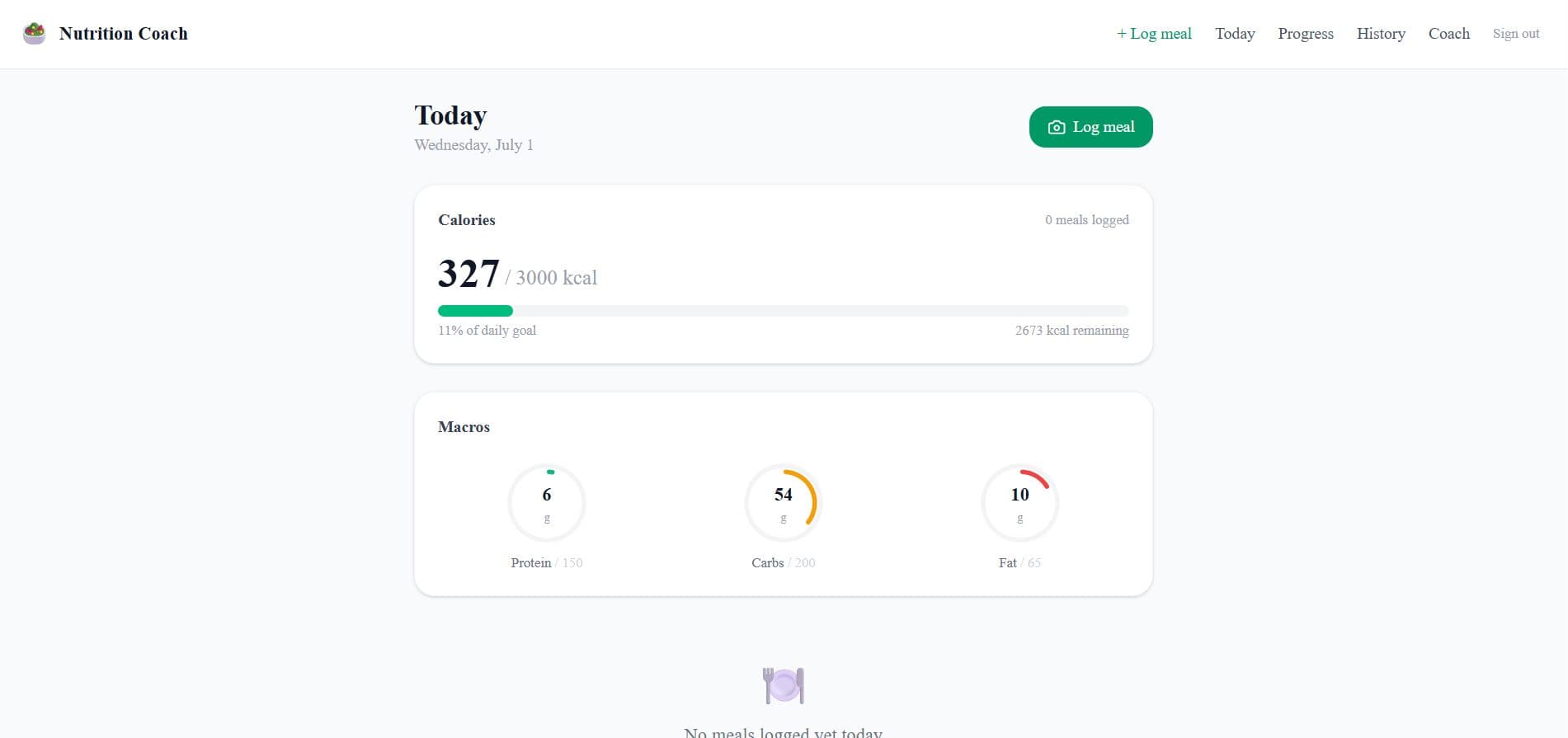 AI Nutrition Coach