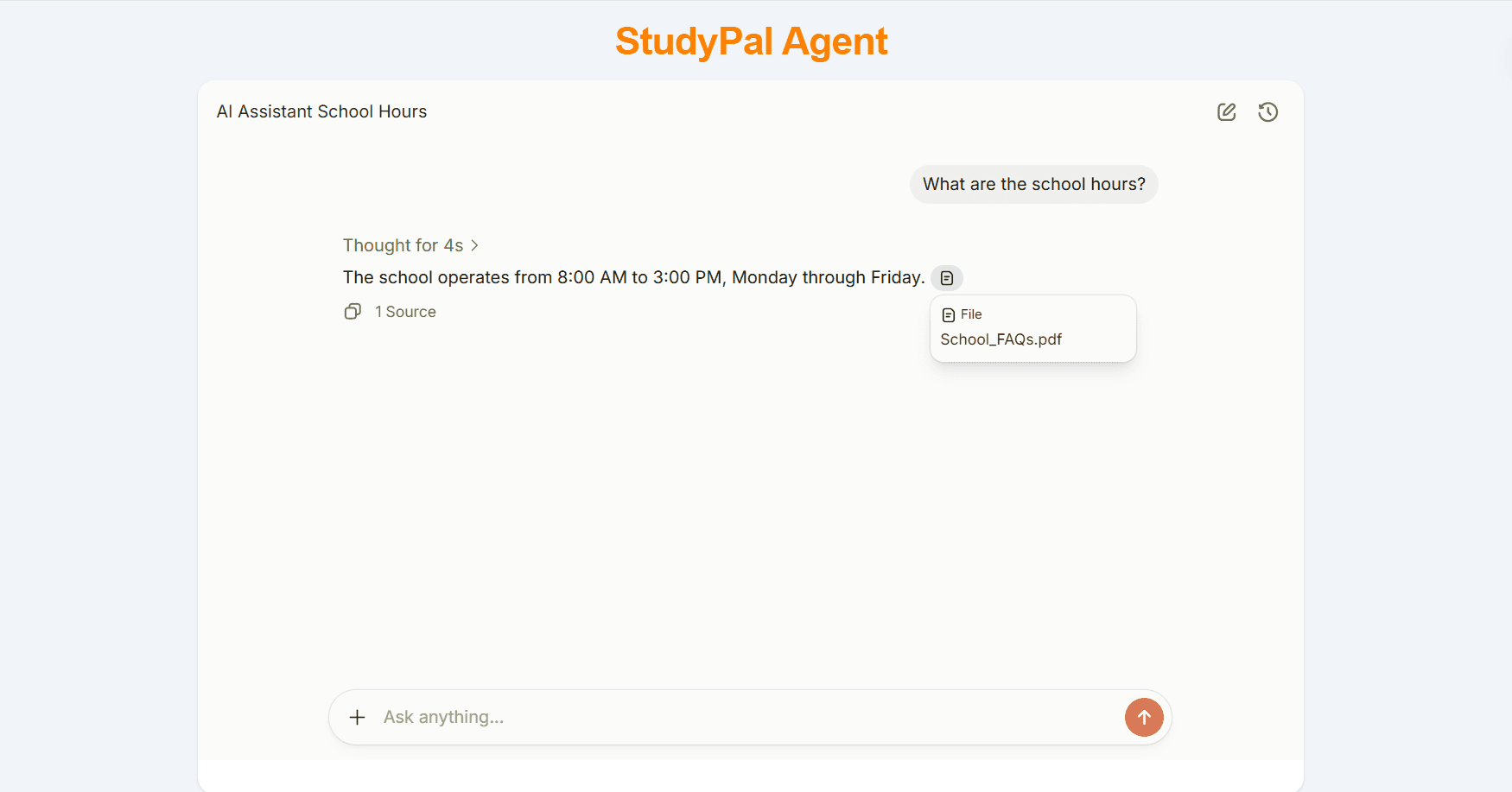 StudyPal Agent screenshot 2
